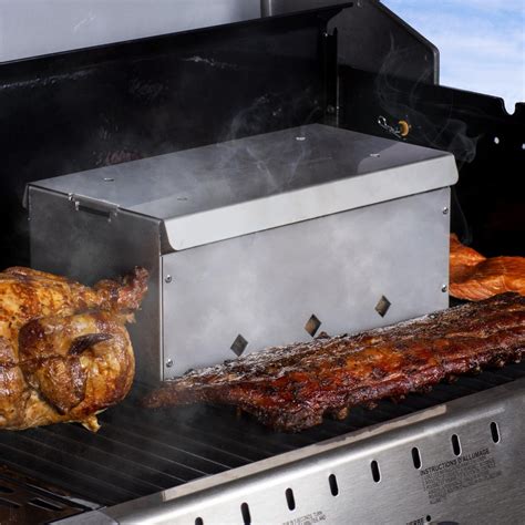 smoker stainless steel smoker box|smoker box for bbq grilling.